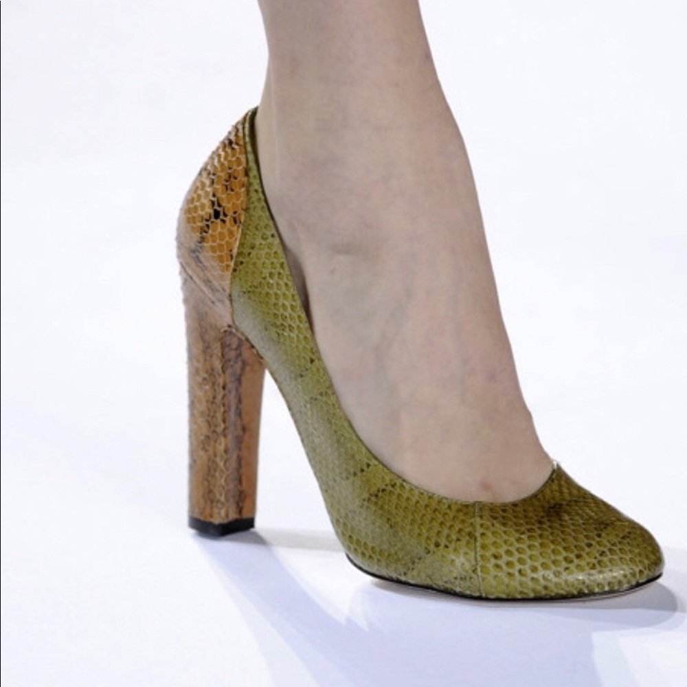 Chloe Snakeskin Pumps